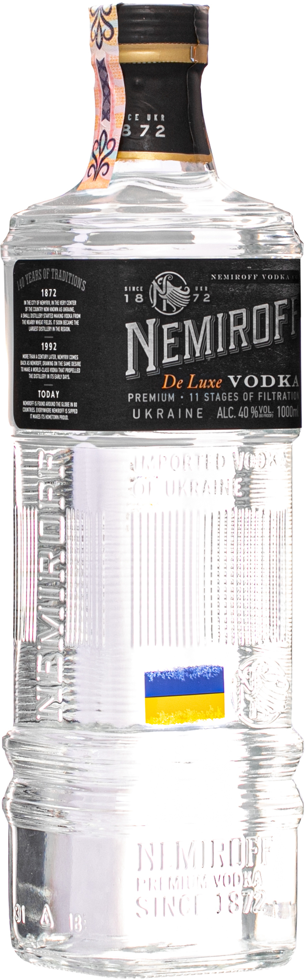 Nemiroff De luxe Vodka 1l 40% (čistá fľaša)