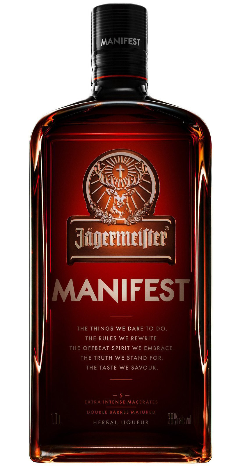 Jägermeister Manifest 1l 38% (čistá fľaša)