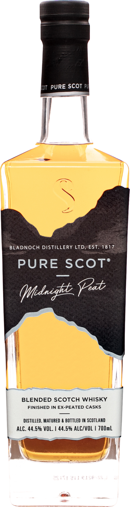 Pure Scot Midnight Peat 44,5% 0,7l (čistá fľaša)