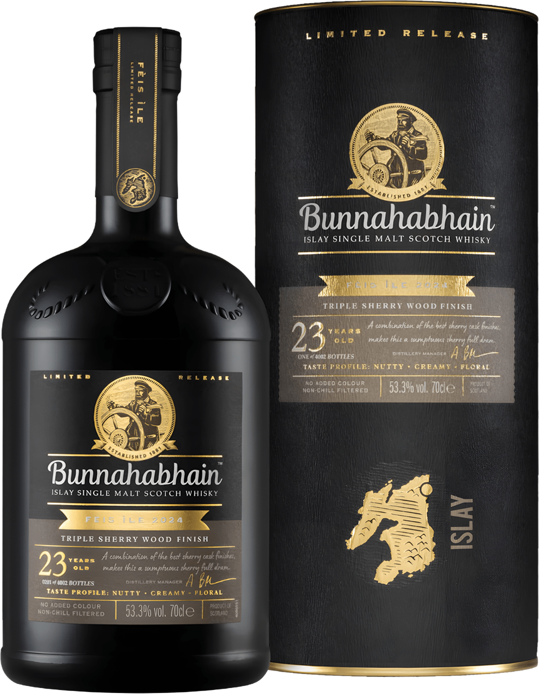 Bunnahabhain 23 letá Triple Sherry 53,3% 0,7l