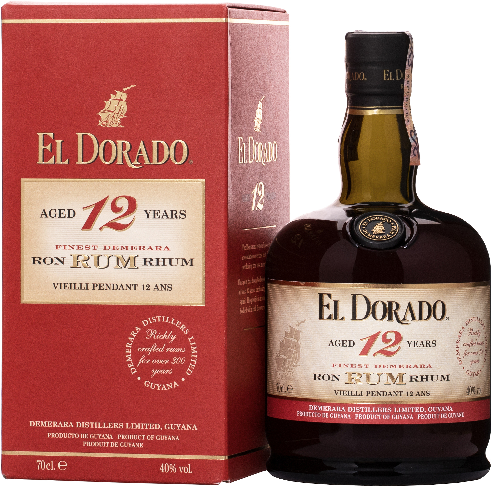 El Dorado 12 ročný 40% 0,7l (darčekové balenie kazeta)