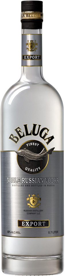 Obrázok Beluga vodka, darčekové balenie + pohár 0,7l (40%)