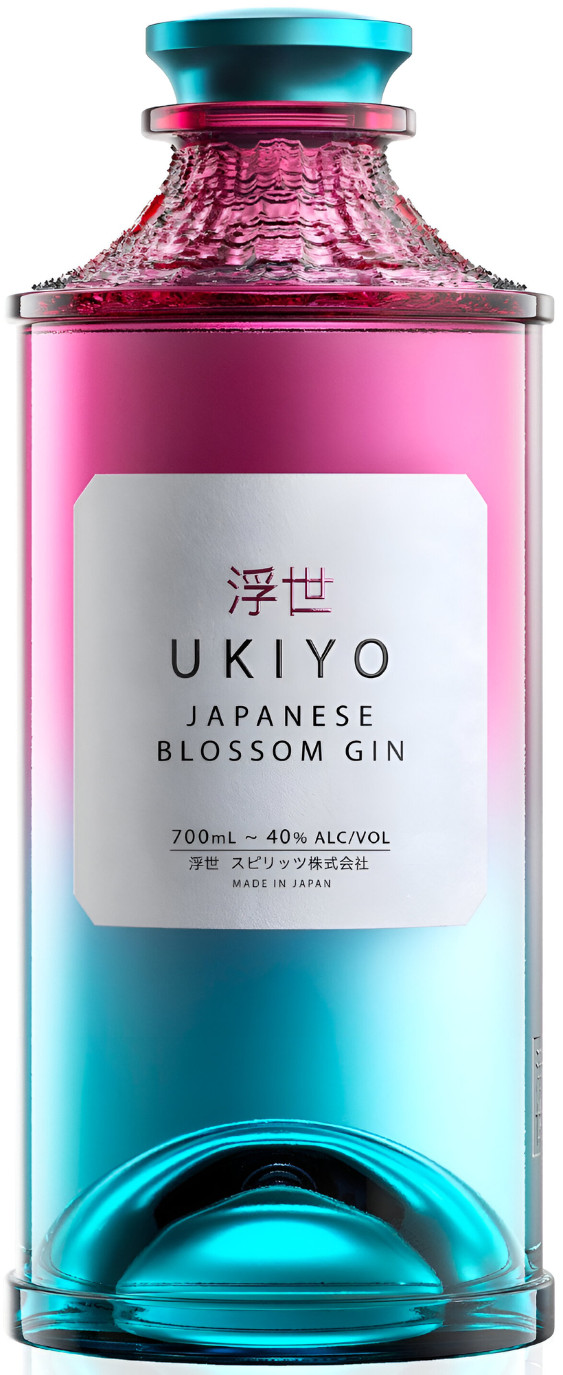 Ukiyo Japanese Blossom Gin 40% 0,7l (čistá fľaša)