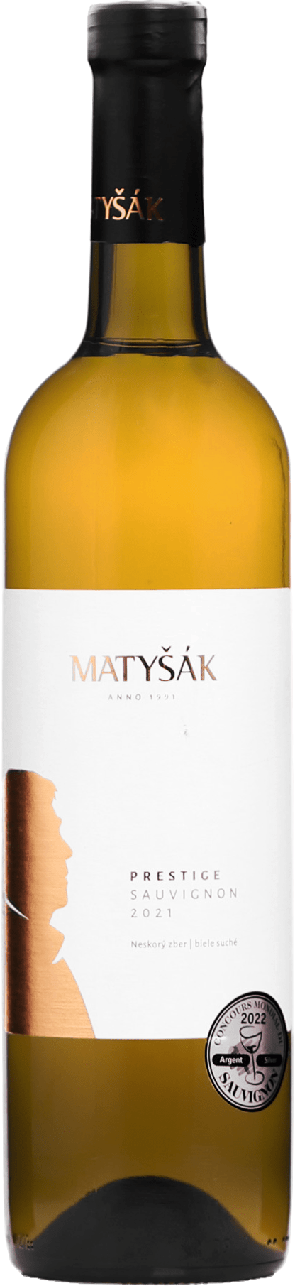 Matyšák Prestige Sauvignon 12,5% 0,75l (čistá fľaša)