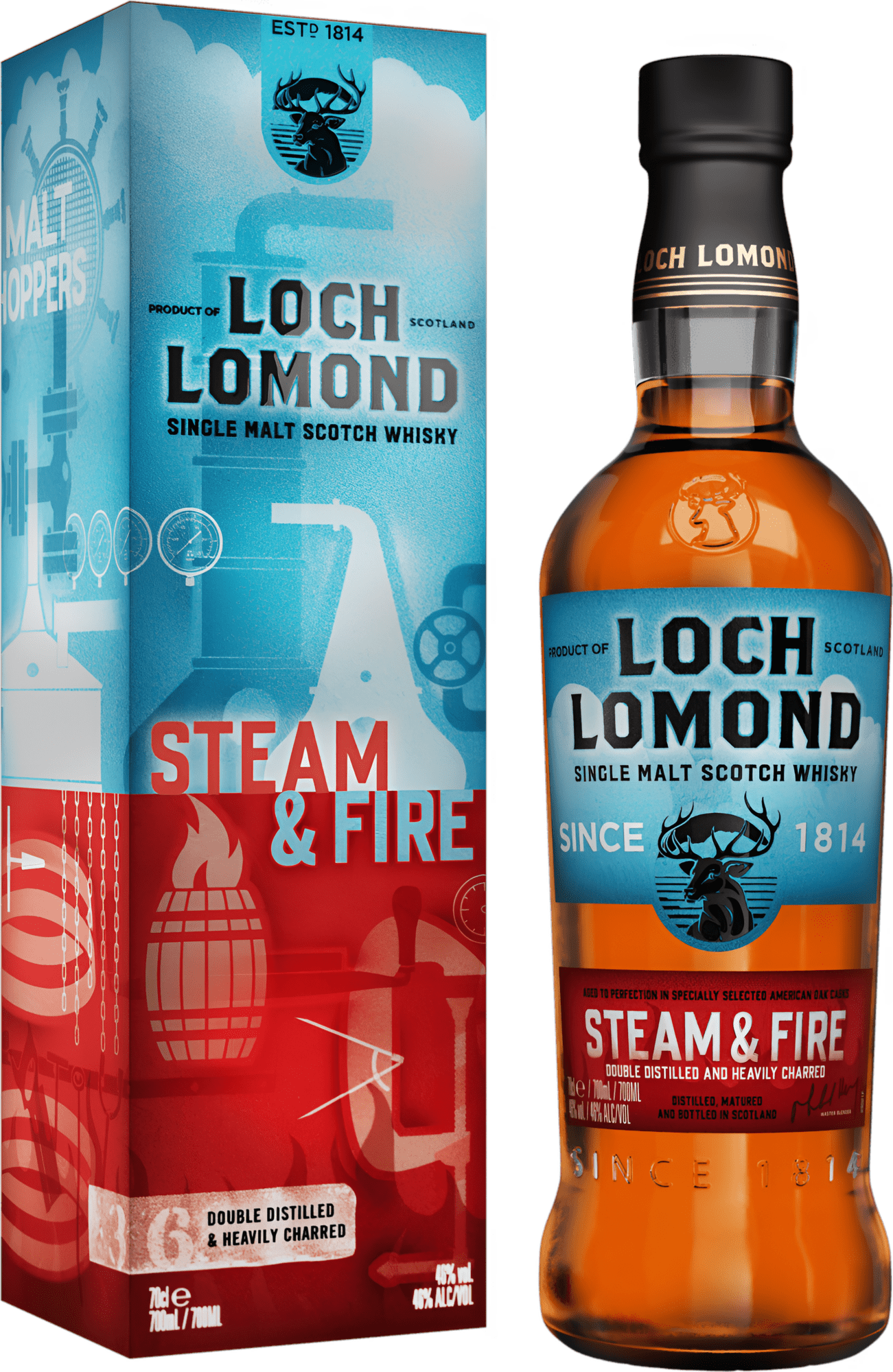 Loch Lomond Steam & Fire 46% 0,7l (darčekové balenie kazeta)