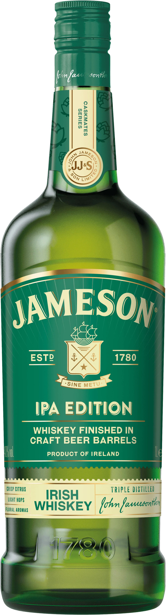 Jameson Caskmates IPA Edition 40% 0,7l (čistá fľaša)
