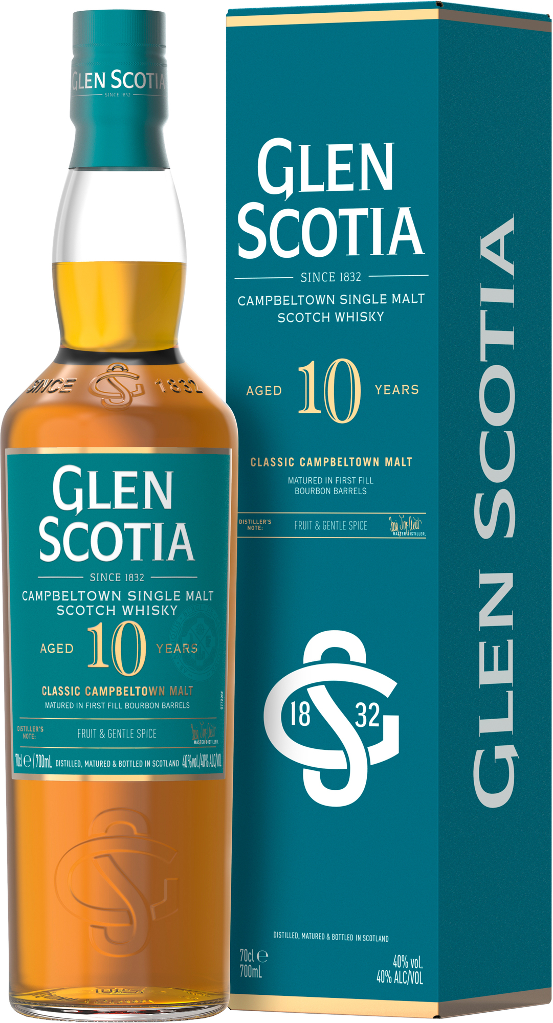 Glen Scotia 10 ročná 40% 0,7l (darčekové balenie kazeta)