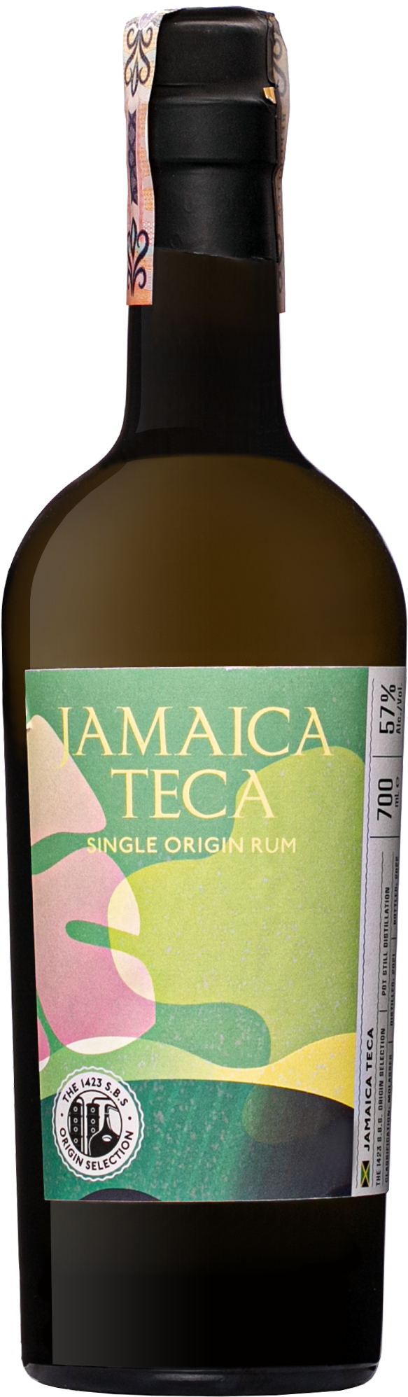 S.B.S Origin Jamaica TECA 57% 0,7l (čistá fľaša)