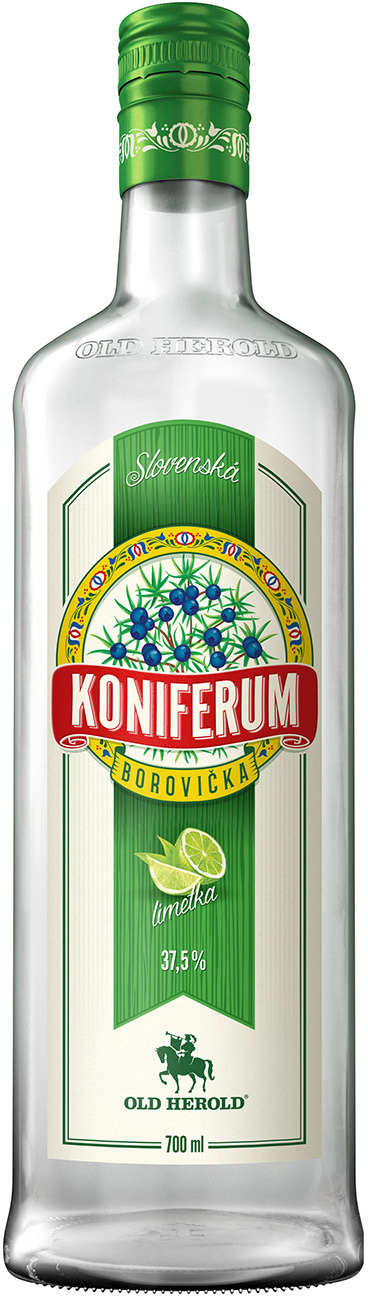 Borovička Koniferum Limetka 37,5% 0,7l (holá láhev)