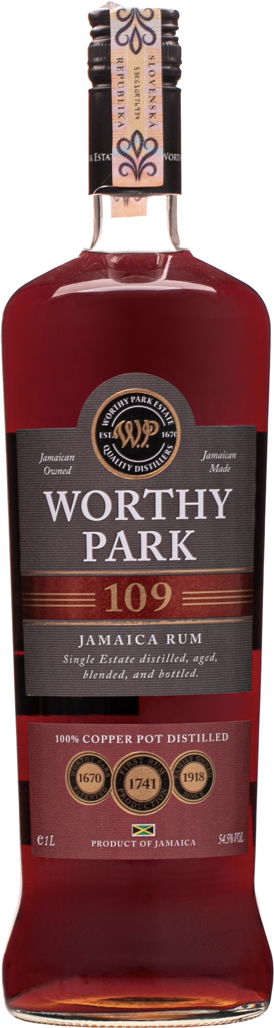 Worthy Park 109 1l 54,5% (čistá fľaša)