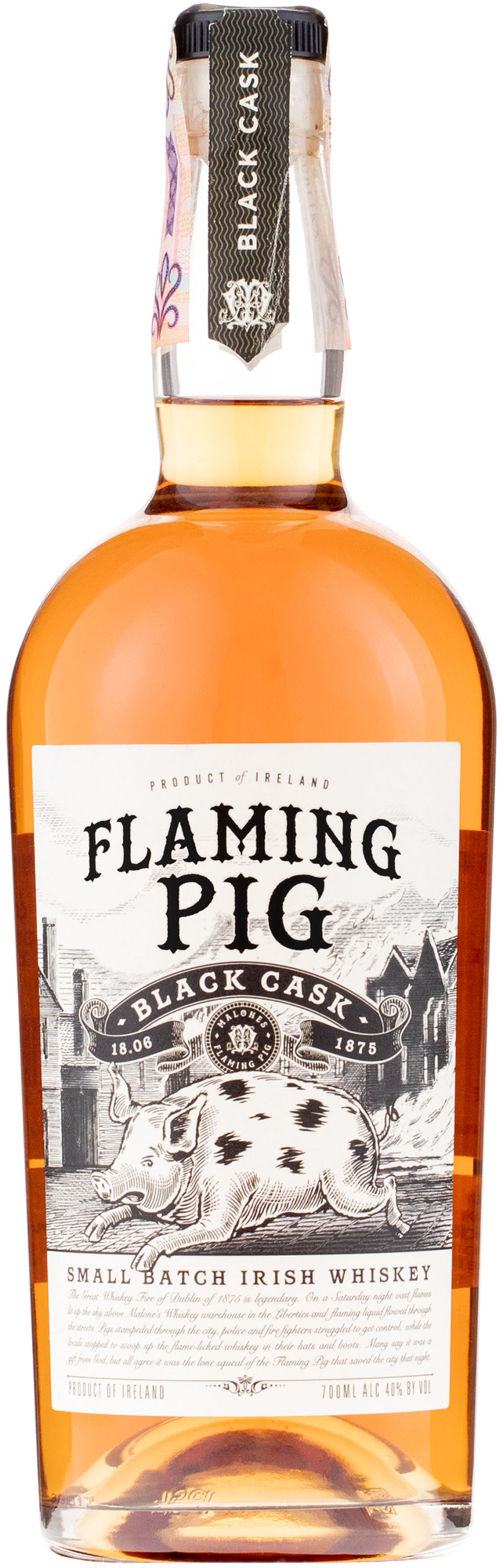 Flaming Pig 0,7L 40% (dárkové balení 2 skleničky)