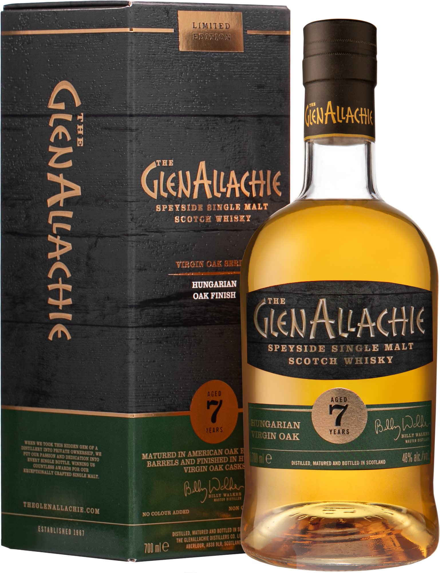 The GlenAllachie Hungarian Oak Finish 7 ročná 48% 0,7l (darčekové balenie kazeta)