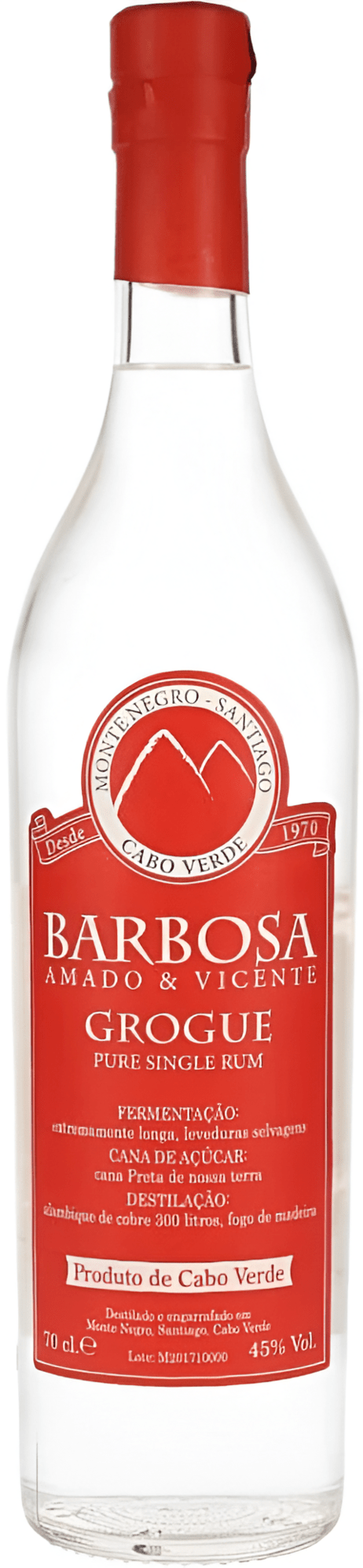 Barbosa Amado & Vicente Grogue 45% 0,7l (čistá fľaša)
