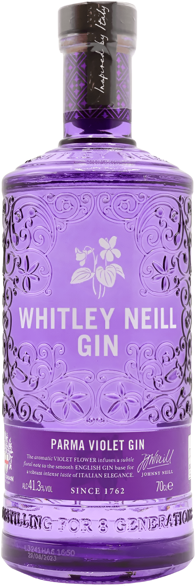 Whitley Neill Parma Violet Gin 41,3% 0,7l (čistá fľaša)