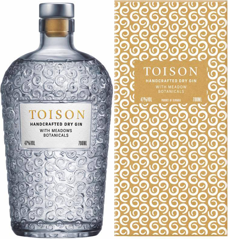 Toison Gin v kartóniku 47% 0,7l (darčekové balenie kazeta)