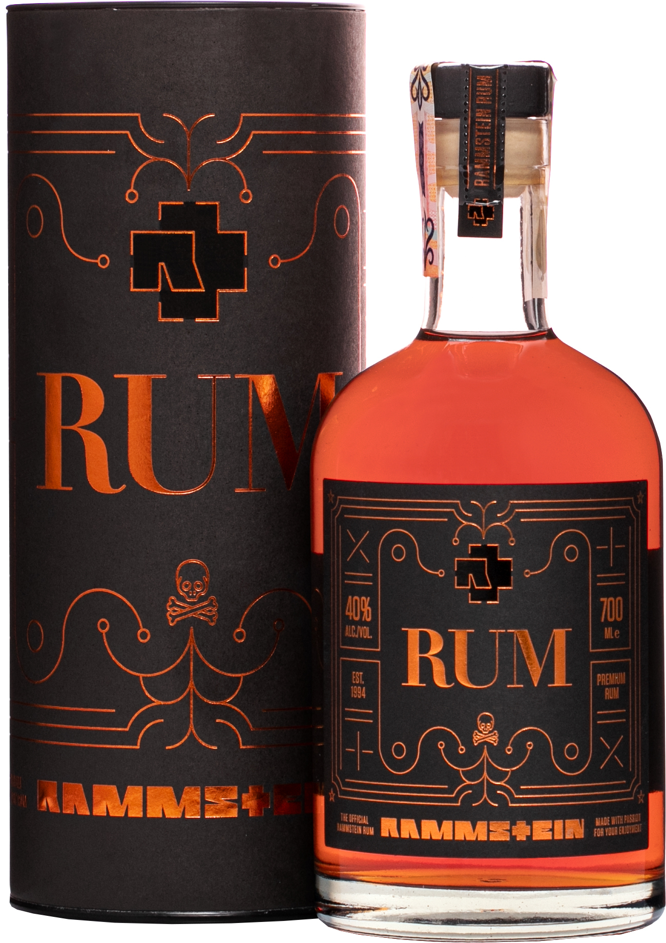 Rammstein Rum 40% 0,7l (darčekové balenie kazeta)