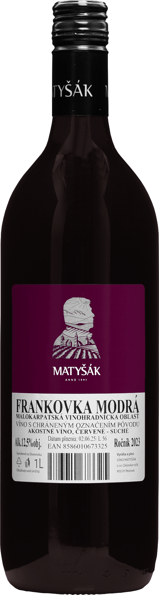 Matyšák Frankovka modrá 12,5% 1l