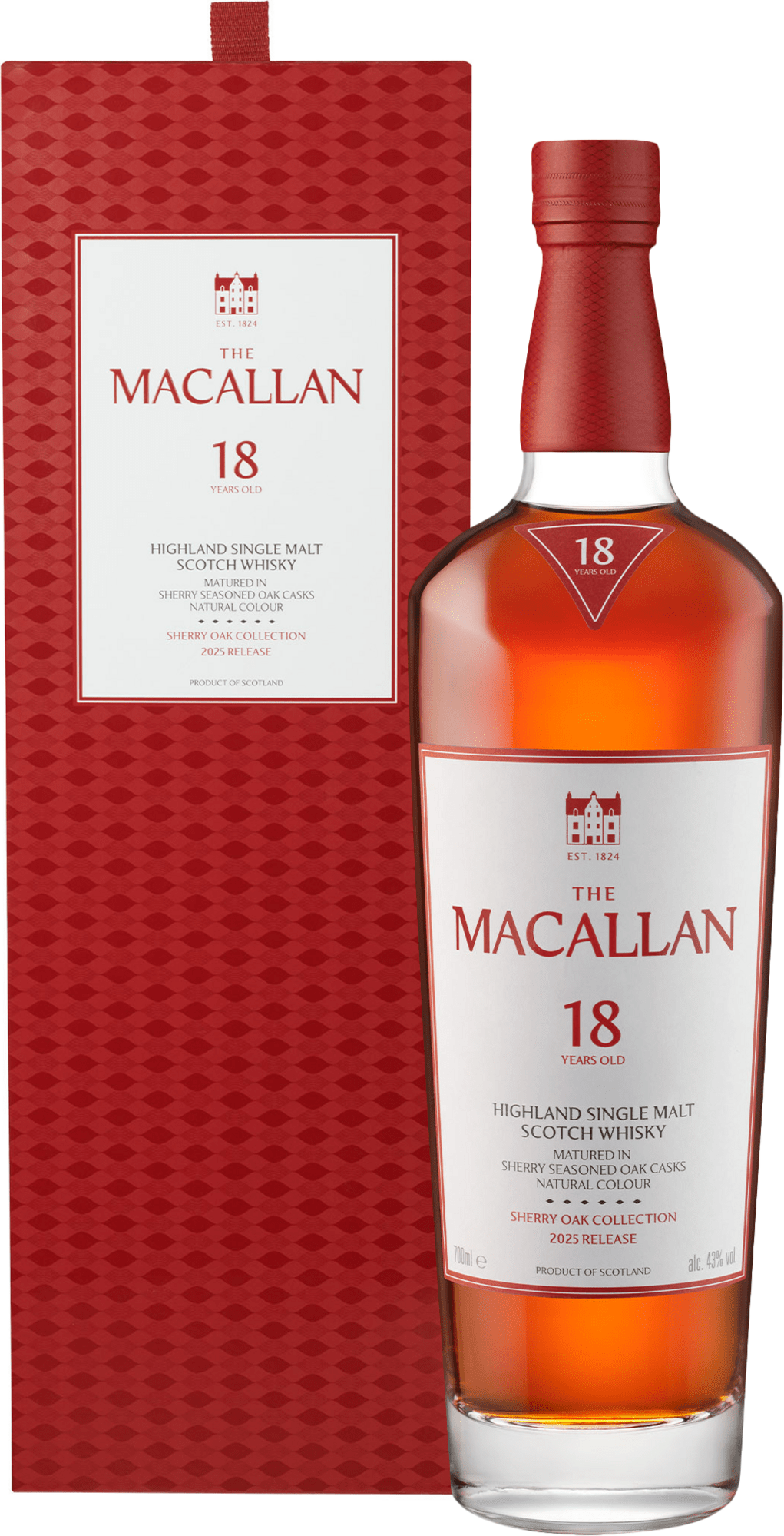 Macallan 18 letá Sherry Oak 43% 0,7l