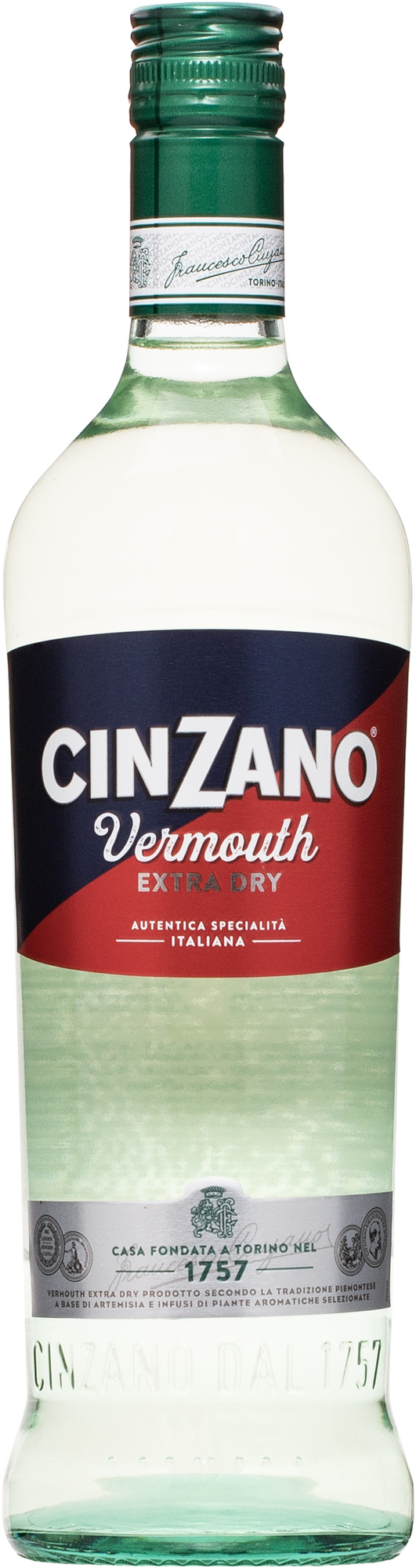 Cinzano Vermouth Extra Dry 18% 0,75l (čistá fľaša)