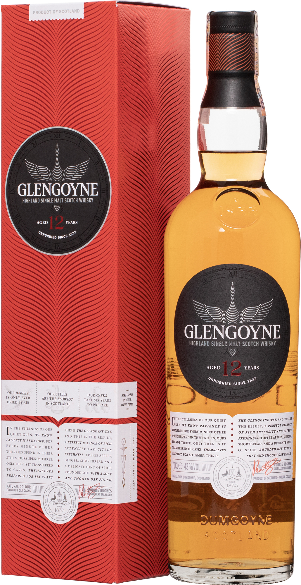 Glengoyne 12 letá 43% 0,7l