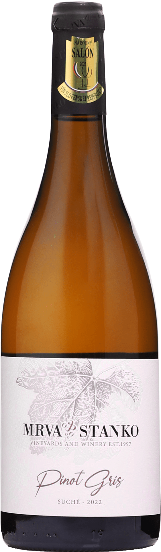 Mrva & Stanko Pinot Gris 2022 14% 0,75l (čistá fľaša)