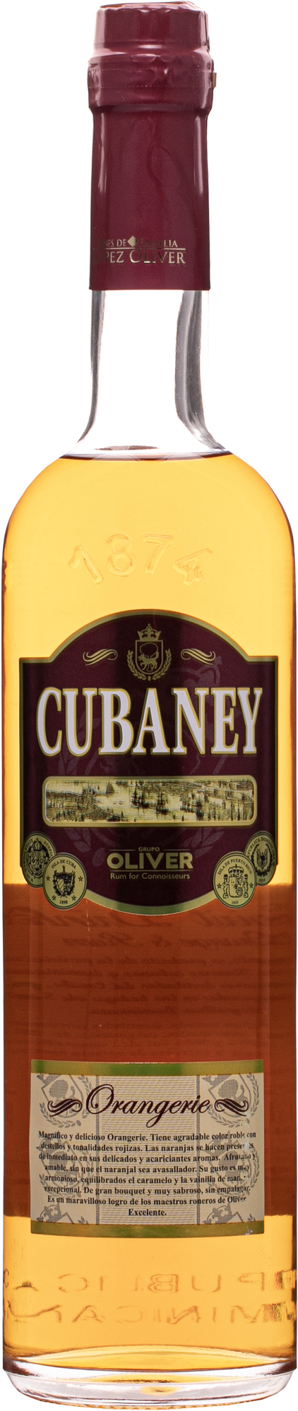 Cubaney Orangerie 30% 0,7l (čistá fľaša)