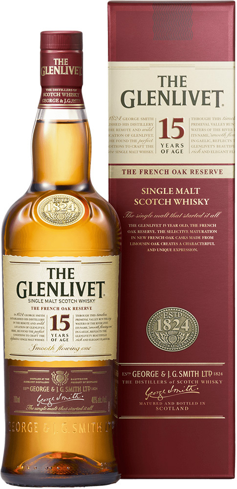 Obrázok The Glenlivet 15 ročná 40% 0,7l