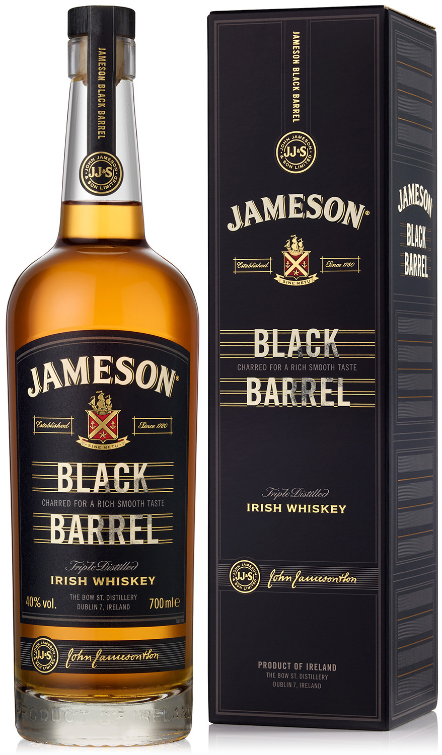 Obrázok Jameson Black Barrel 40% 0,7l