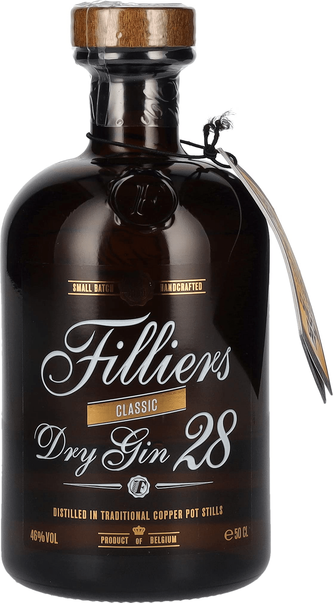 Filliers Dry Gin 28 46% 0,5l (čistá flaša)
