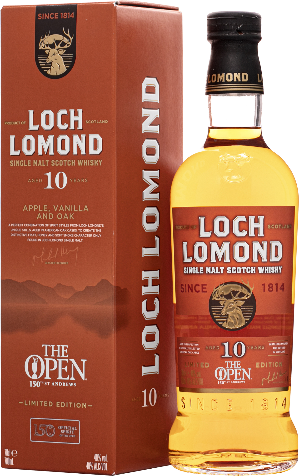 Loch Lomond 10 ročná The Open 150th St. Andrews 40% 0,7l (darčekové balenie kazeta)