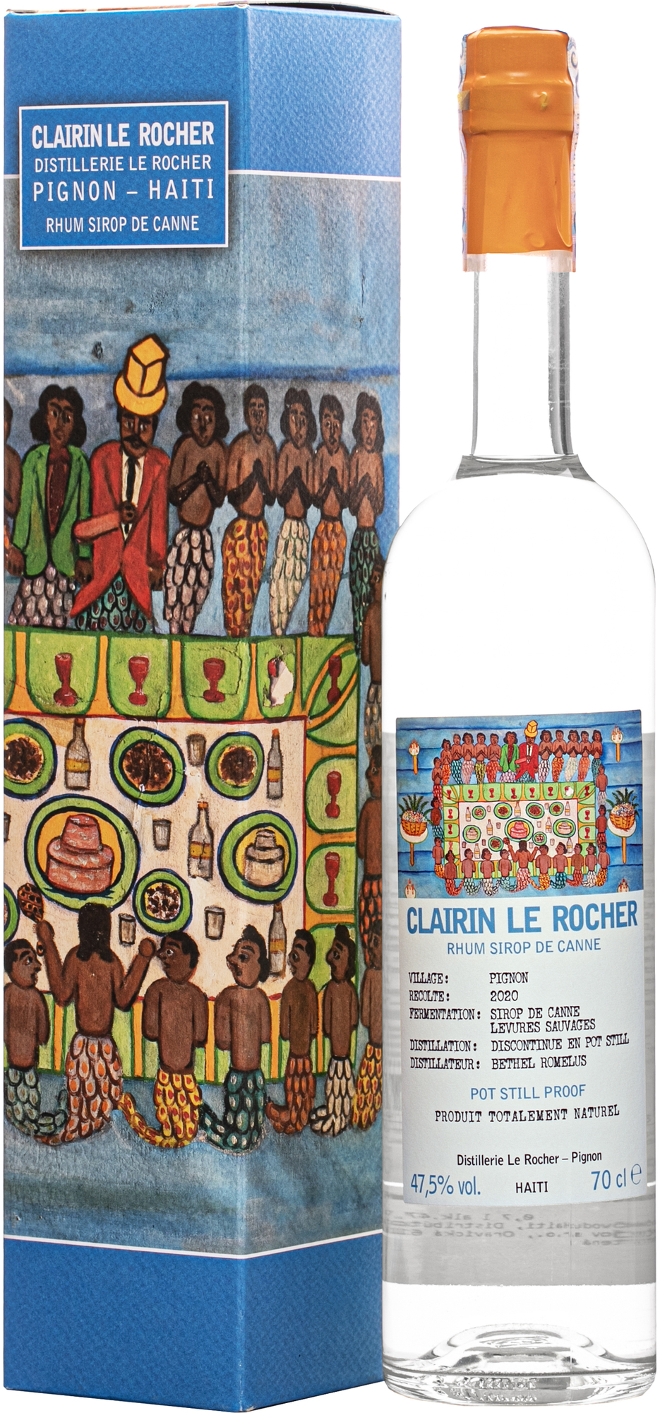 Clairin Le Rocher Rum 2020 47,5% 0,7l (darčekové balenie kazeta)