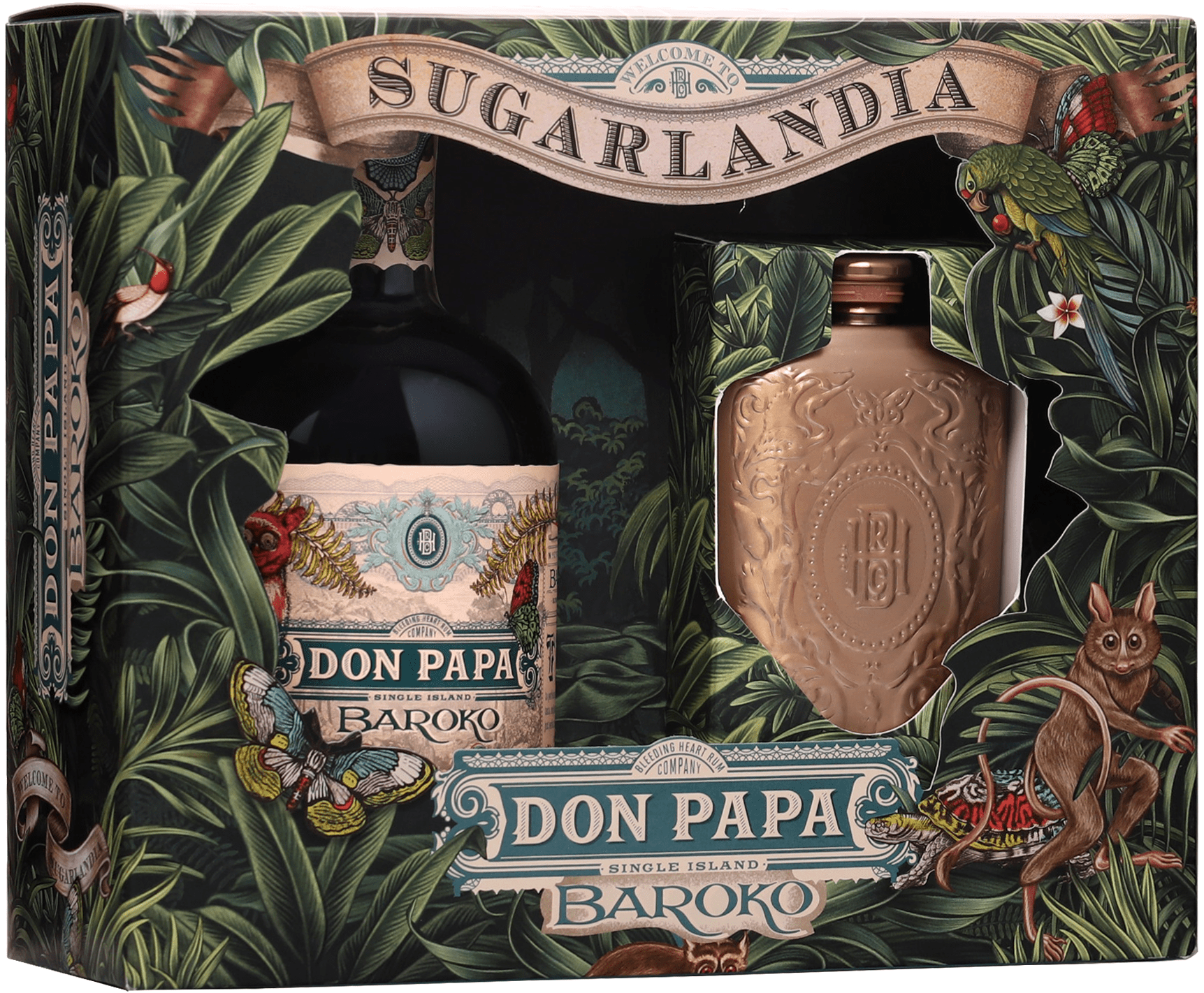 Don Papa Baroko + flask
