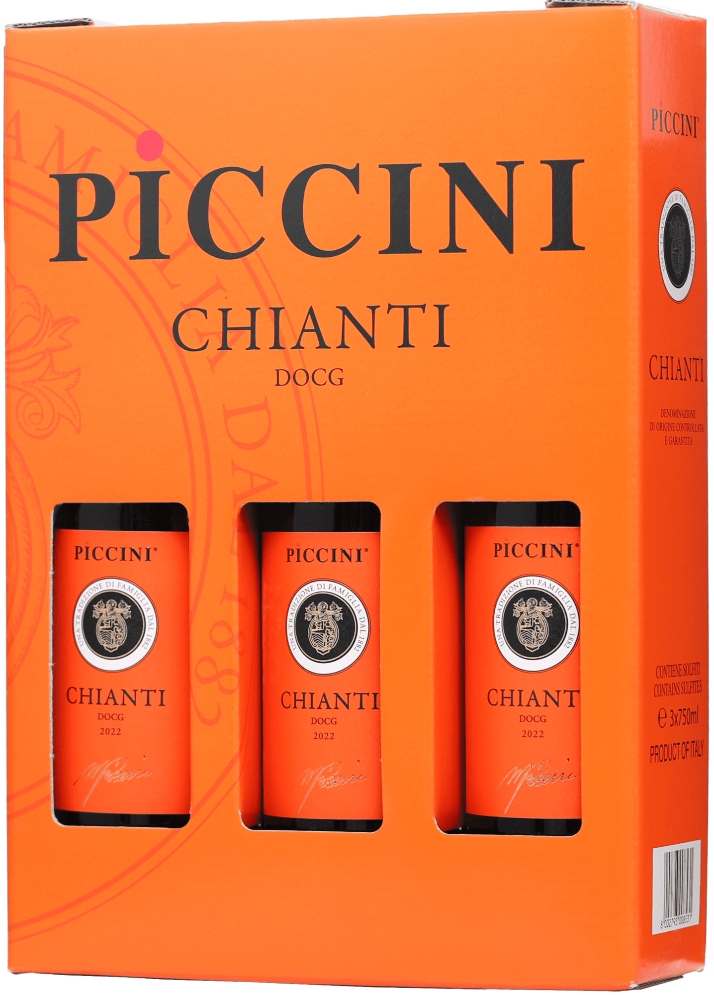 Piccini Chianti DOCG 3x0,75l 13% 2,25l (darčekové balenie kazeta)