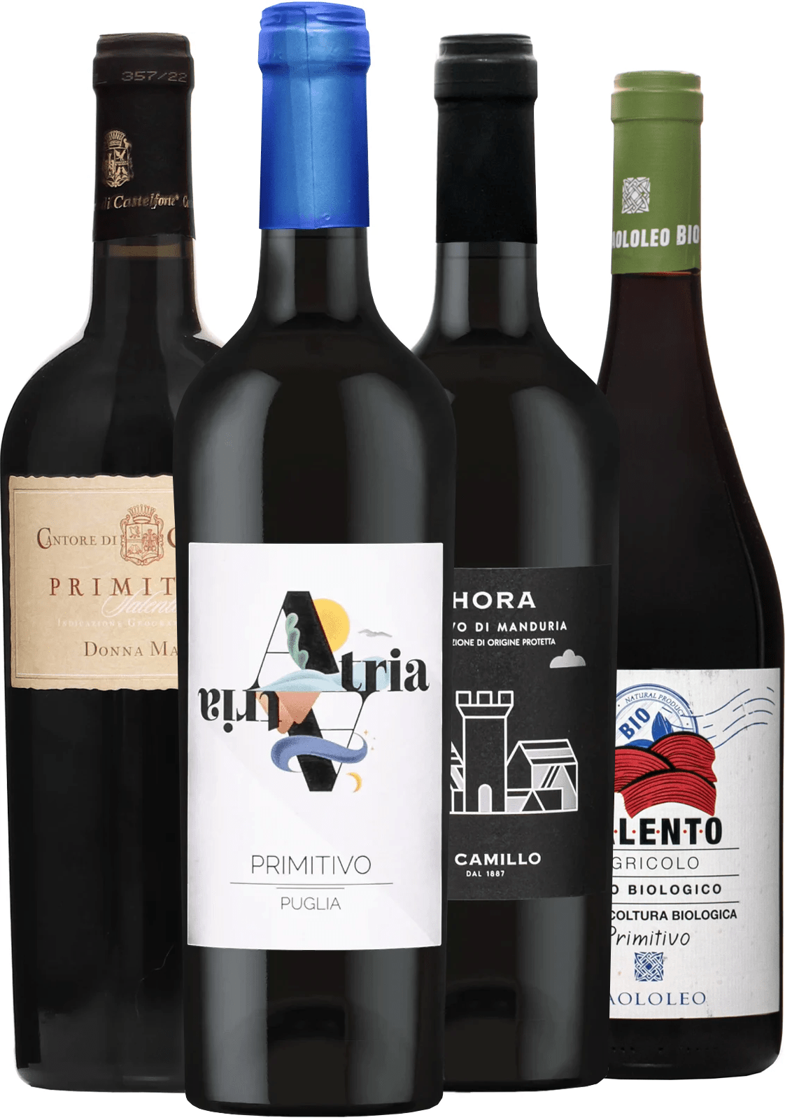 Set 4x Primitivo (set 1 x 0.75 l, 1 x 0.75 l, 1 x 0.75 l, 1 x 0.75 l)