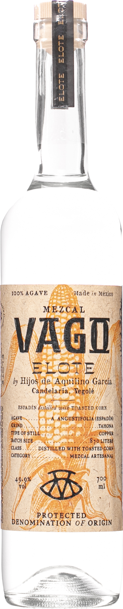 Mezcal Vago Elote Aquilino 49,9% 0,7l (čistá fľaša)