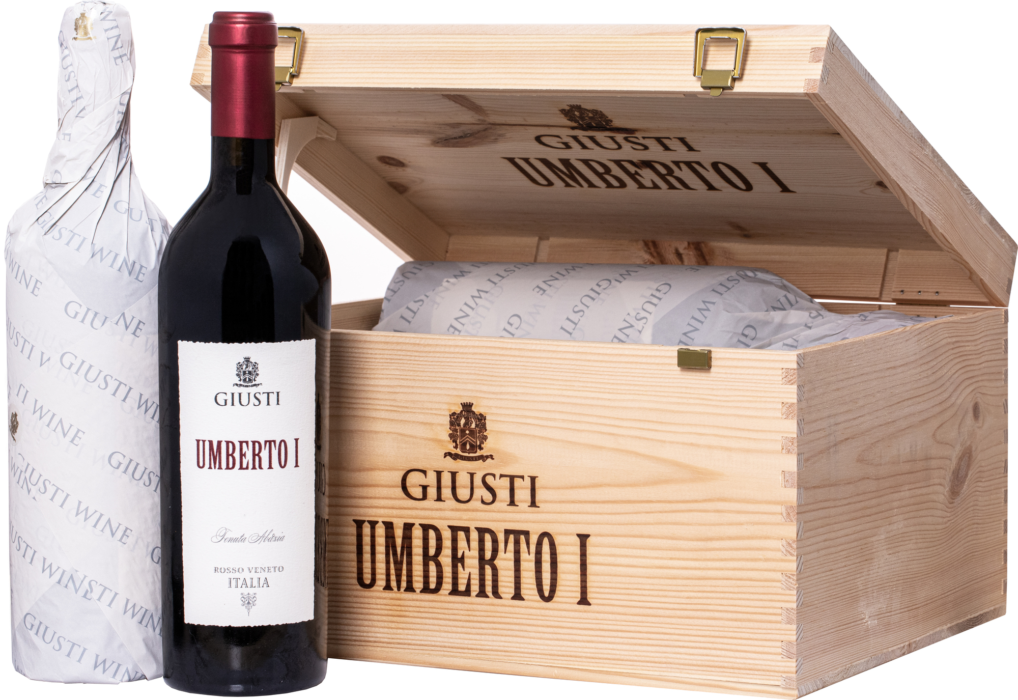 Giusti Rosso Veneto IGT Umberto I 6 x 0,75l v debničke 14,5% 4,5l (darčekové balenie kazeta)