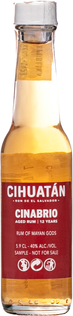 Cihuatán Cinabrio 12 letý Mini 40% 0,059l (čistá flaša)