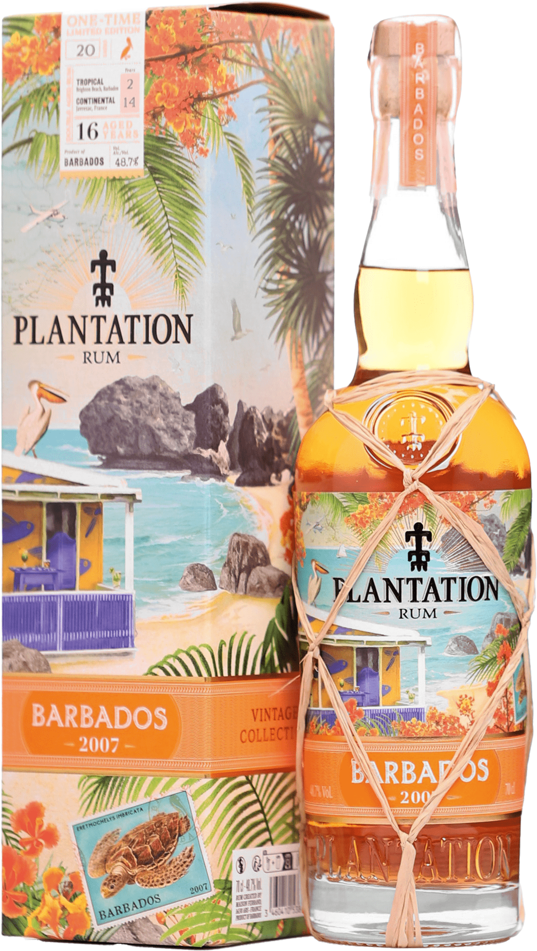 Plantation Single Vintage Barbados 2007 48,7% 0,7l (darčekové balenie kazeta)