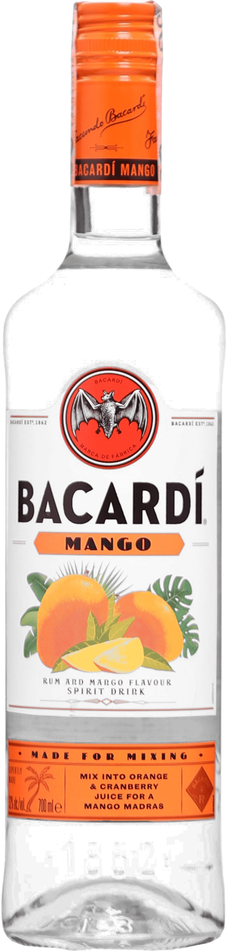 Bacardi Mango Fusion 32% 0,7l (čistá fľaša)