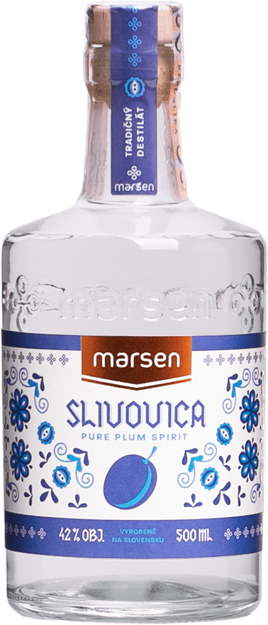 Marsen Traditional Slivovica 0,5l 42% (čistá fľaša)