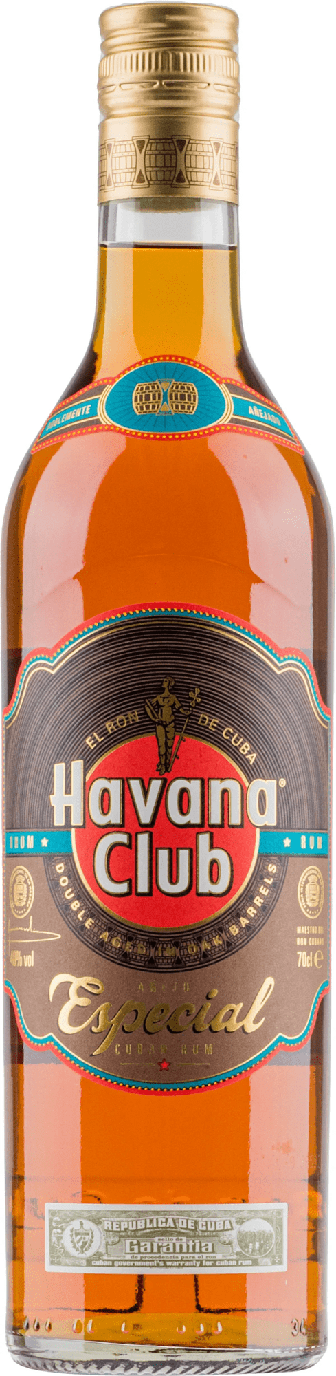 Havana Club Aňejo Especial 40% 0,7l (čistá fľaša)
