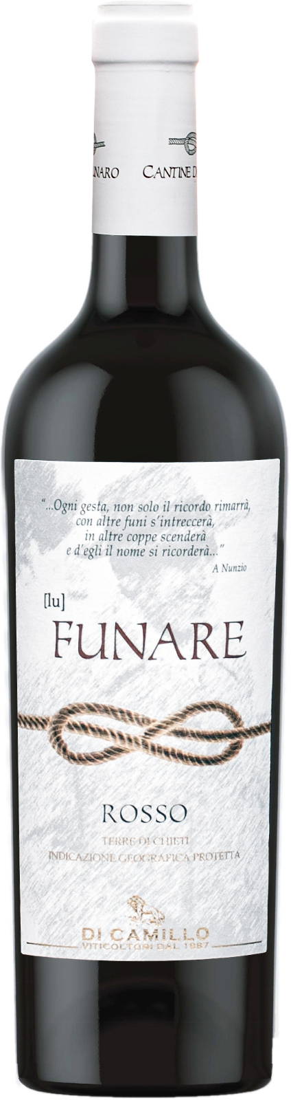 Di Camillo Lu Funare Rosso 14% 0,75l (čistá fľaša)