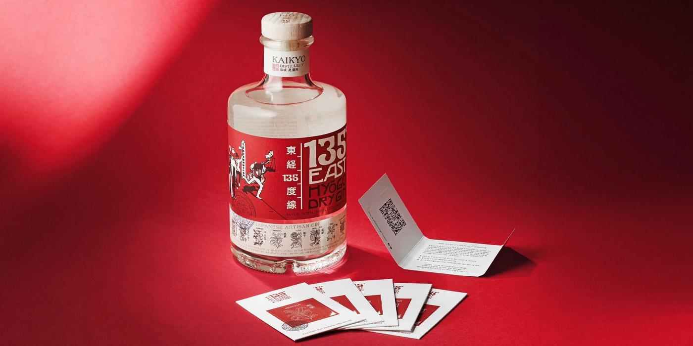 135° East Hyogo Dry Gin + card set - Original and Unconventional