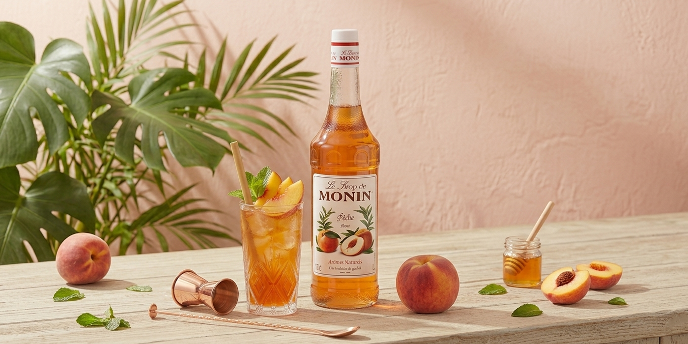 Monin Broskyňový sirup