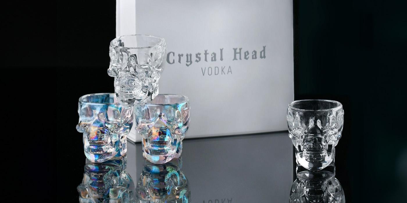 Crystal Head with 4 glasses - Pure Vodka | Bondston