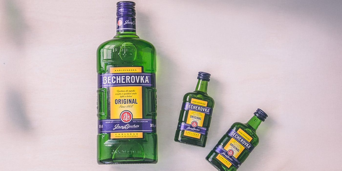 Miniatúra likéru Becherovka