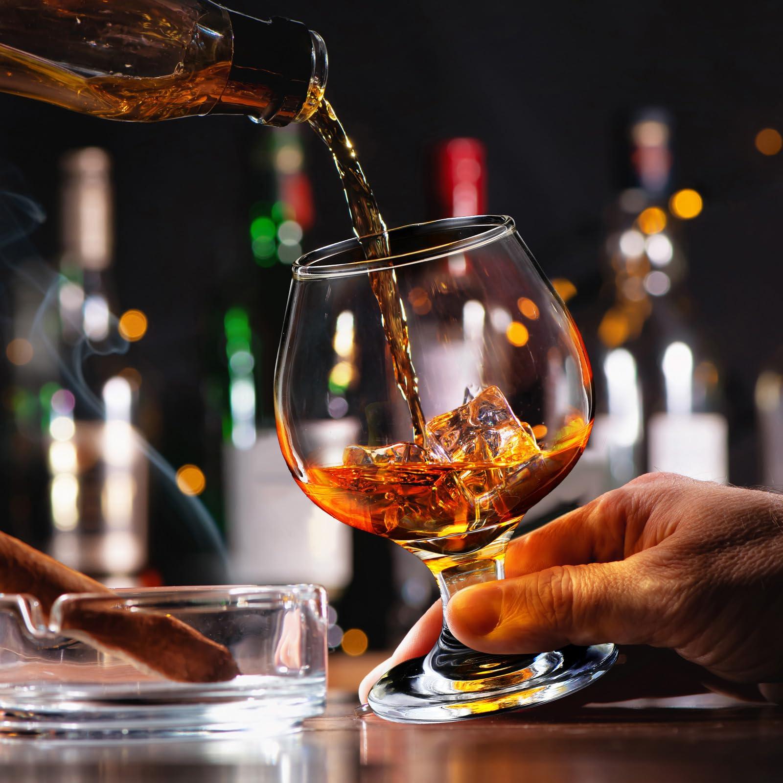 Sniffer glass of brandy