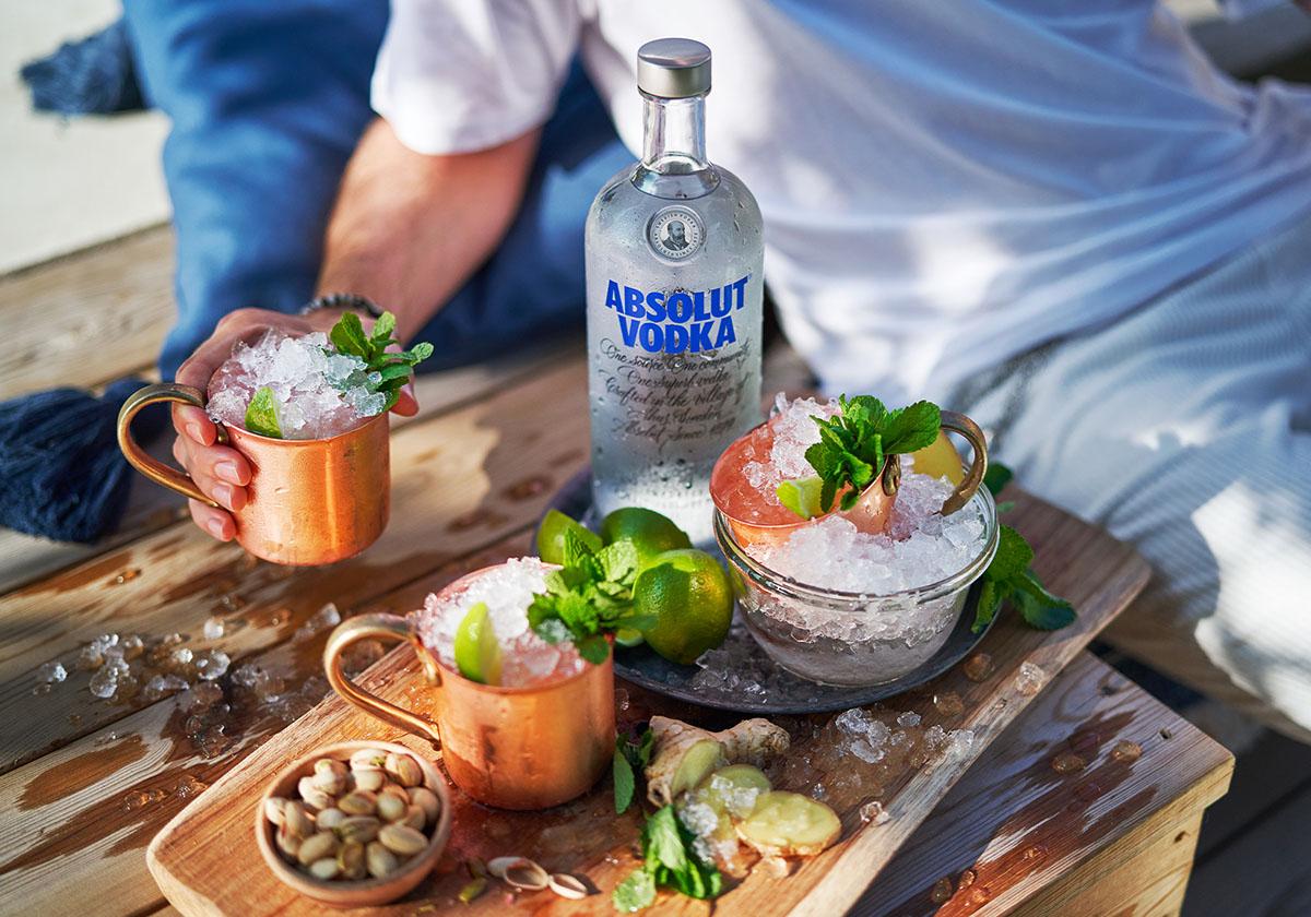 Moscow Mule with vodka