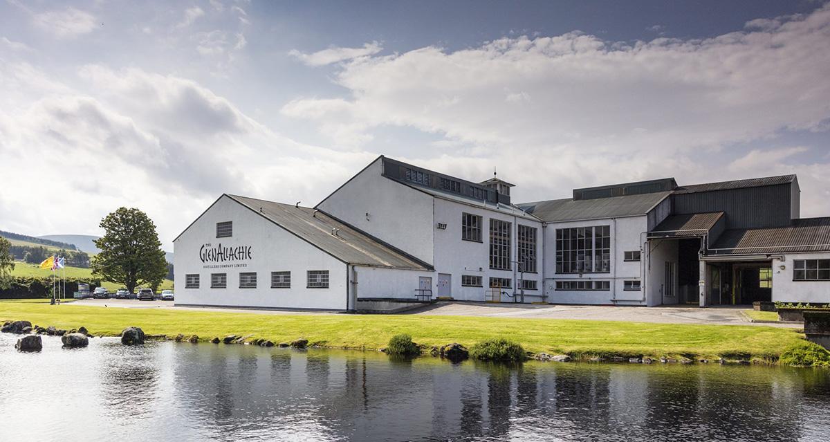 The GlenAllachie Scotch single malt whisky distillery
