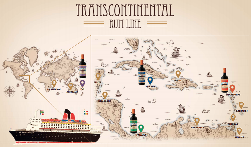 transcontinental rum lines